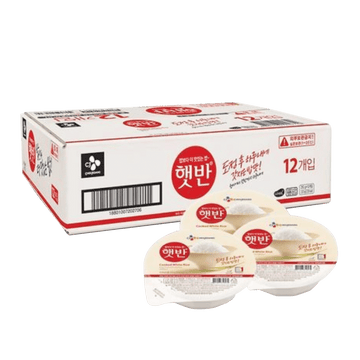 CJ Hetbahn Cooked White Rice Box 7.4oz(210g) 12 Ea - Anytime Basket