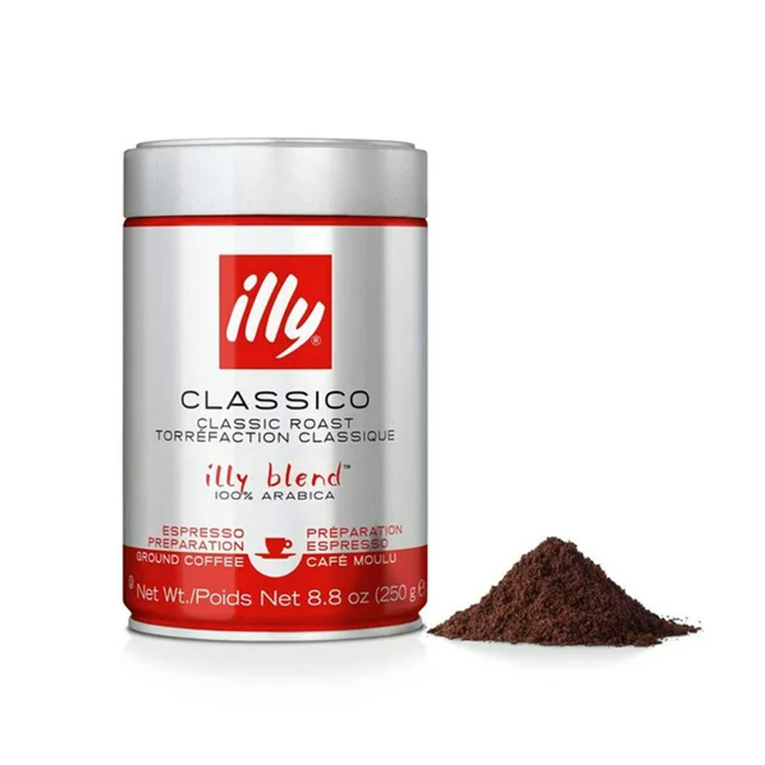 Illy Blend Arabica Ground Medium Roast Coffee - 8.8 Oz - Anytime Basket