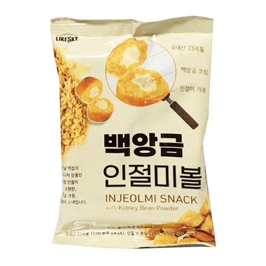 Likesky Injeolmi Rice Ball Snack White Paste 1.76oz(50g) - Anytime Basket