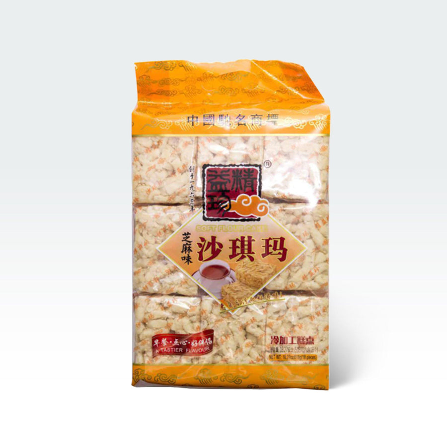 Jingyizhen Sachima Sesame Flavor Soft Flour Cakes 18.27oz(518g) - Anytime Basket