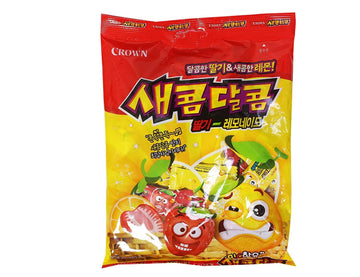Crown Strawberry and Lemonade Flavored Chewy Sweet and Sour Candy 7.05oz(200g) - Anytime Basket