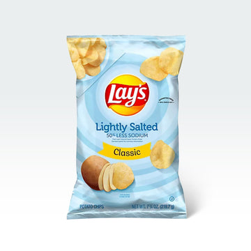 Lays Potato Chips Lightly Salted - 7.75 Oz