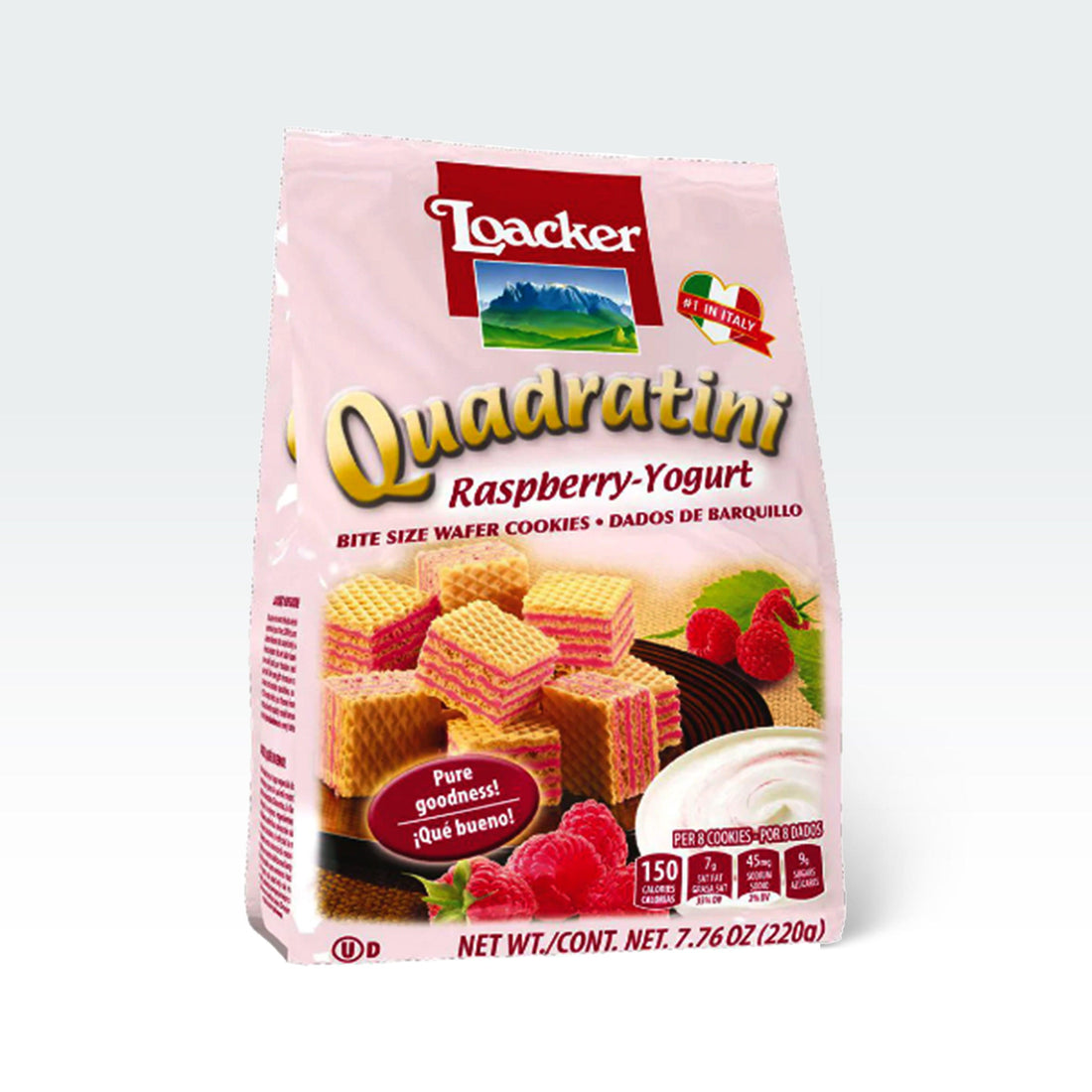Loacker Quadratini Raspberry Yogurt 7.76oz(220g) - Anytime Basket
