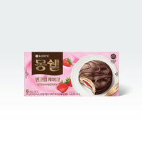 Lotte Moncher Strawberry Cream Cake 1.13oz(32g) 6 Each - Anytime Basket