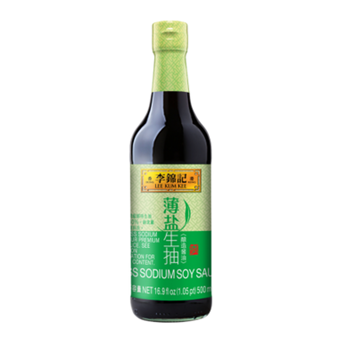 Lee Kum Kee Less Sodium Soy Sauce 16.9 fl.oz(500ml) - Anytime Basket