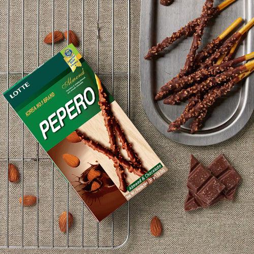 Lotte Pepero Almond 1.13oz(32g) - Anytime Basket