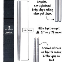 MAGSTICKS Premium Magnetic Titanium Chopsticks - Anytime Basket