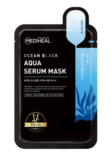 MEDIHEAL Ocean Black Aqua Serum Mask 5pcs/boxes