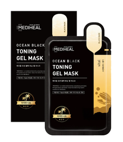 MEDIHEAL Ocean Black Toning Gel Mask 5pcs/boxes
