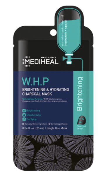 MEDIHEAL W.H.P Brightening & Hydrating Charcoal Mask 10sheets