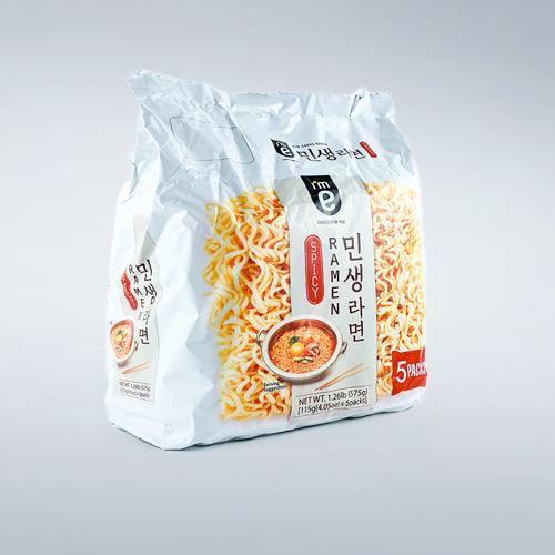 E mart Minsaeng Ramen 4.05oz(115g) x 5packs - Anytime Basket