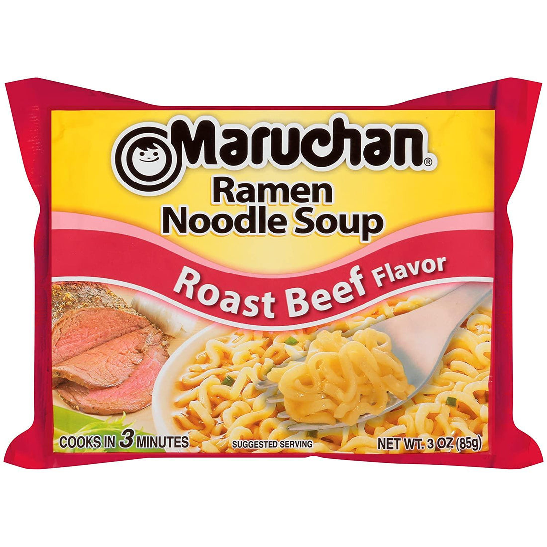 Maruchan Ramen Roast Beef 3oz(85g) x 24 Packs - Anytime Basket