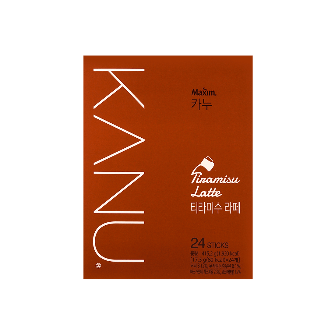 Maxim Kanu Tiramisu Latte 415.2G (24 pieces) - Anytime Basket