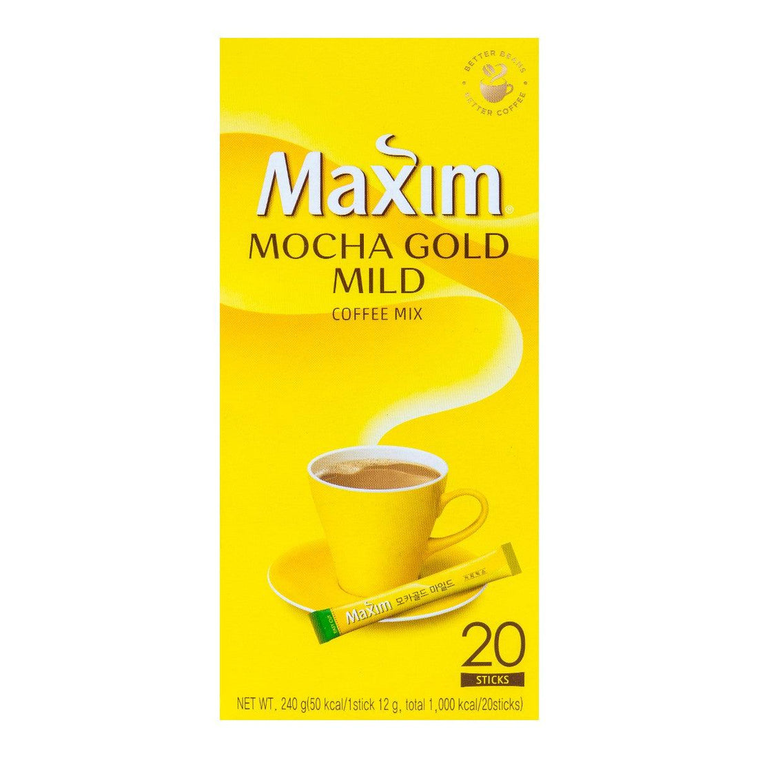 Maxim Mocha Gold Mild Coffee Mix 0.42oz(12g) 20 Sticks - Anytime Basket