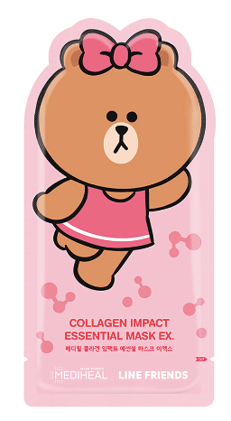 Mediheal Line Friends Collagen Impact Essential Mask Ex*8+2 Sheets