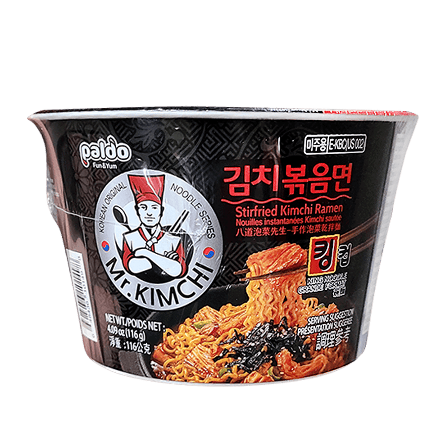 Paldo Mr.Kimchi Stir-fried Ramen Big Bowl 4.09oz(116g) - Anytime Basket