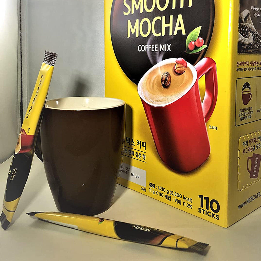 Nescafe Smooth Mocha Coffee Mix (110 sticks. 11 g. ea.) - Anytime Basket