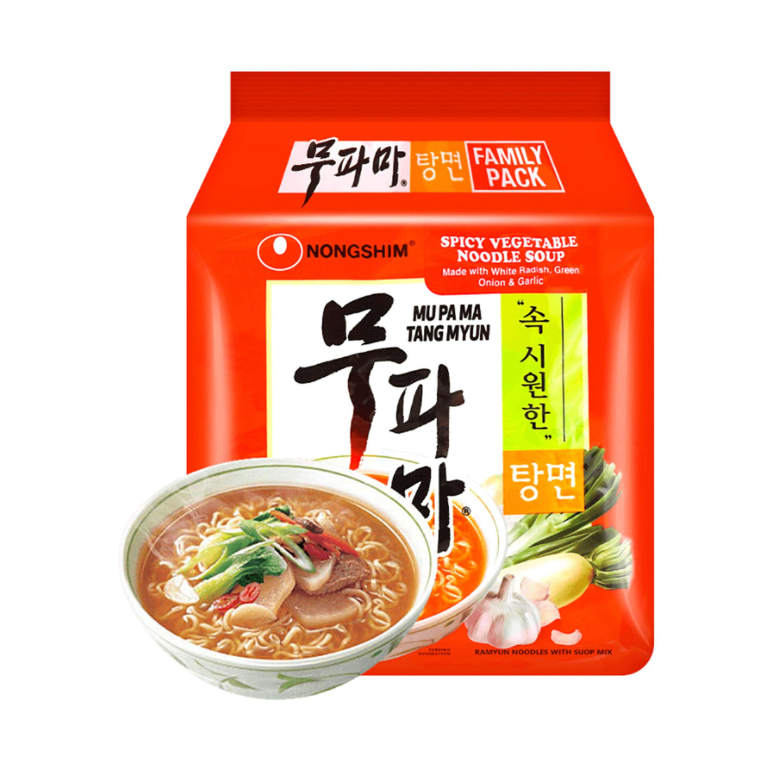 Nongshim Mupama Tangmyun 4.3oz(122g) x 4 Packs - Anytime Basket