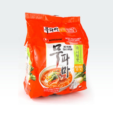OTTOGI] Jin Ramen Veggie, Korean Instant Ramen Noodle Soup 3.8 Oz, Pack of  4