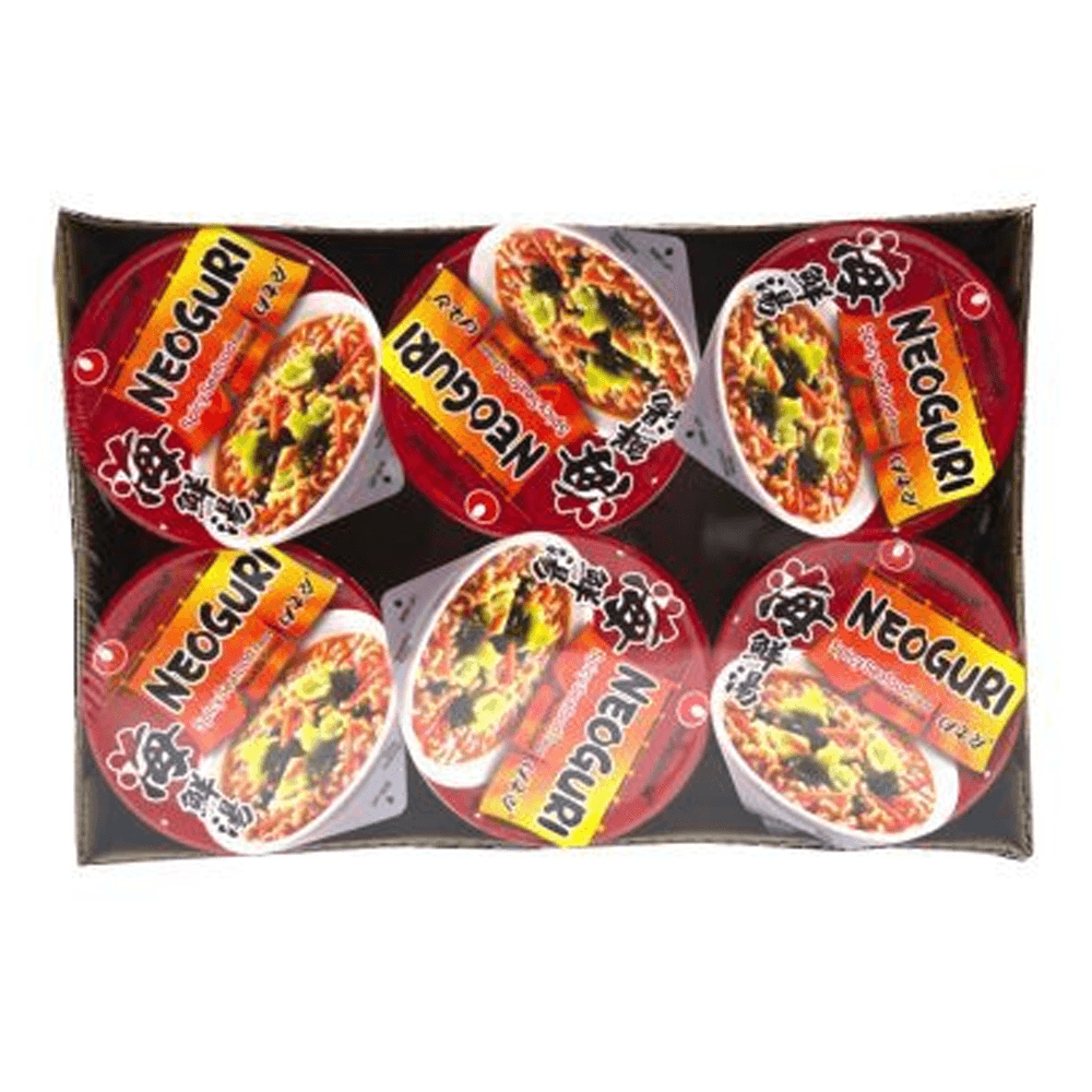 Nongshim Neoguri Spicy Cup 3.56oz(75g) x 6 Cups - Anytime Basket