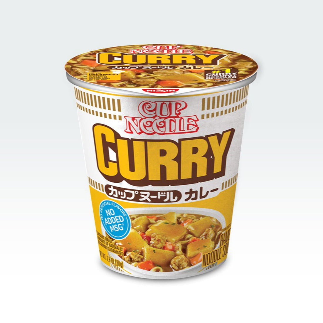 Nissin Cup Noodle Ramen Noodle Soup, Curry, 2.82 Oz