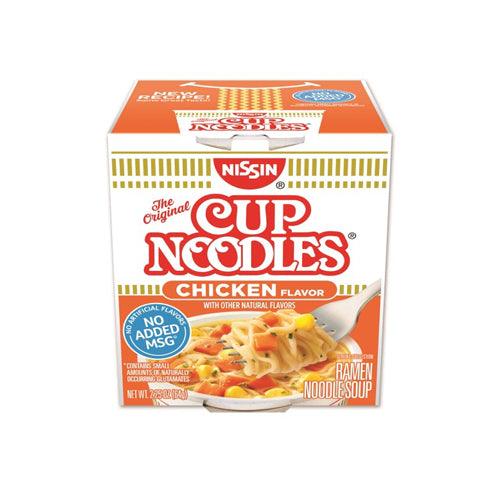 Nissin The Original Cup Noodles Chicken Flavor Ramen Noodle Soup 2.25oz(64g) x 6 Cups - Anytime Basket