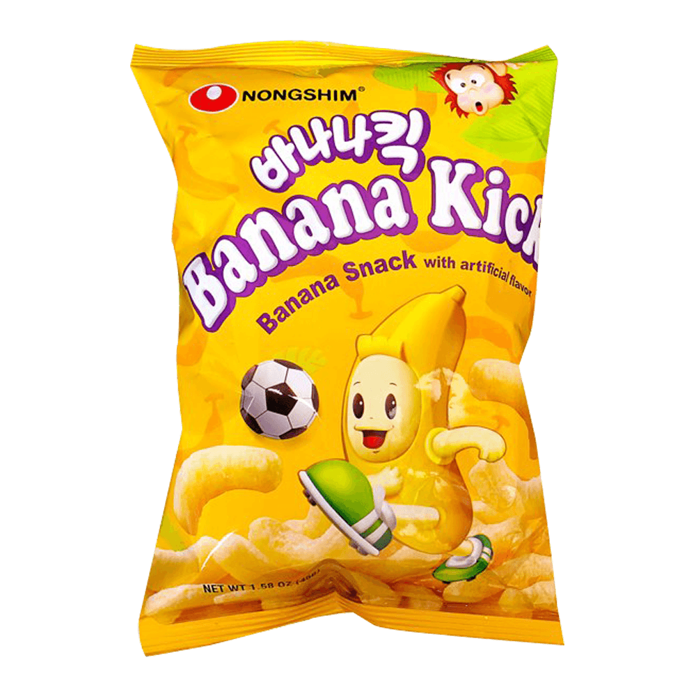 Nongshim Banana Kick Banana Snack 1.58oz(45g) - Anytime Basket