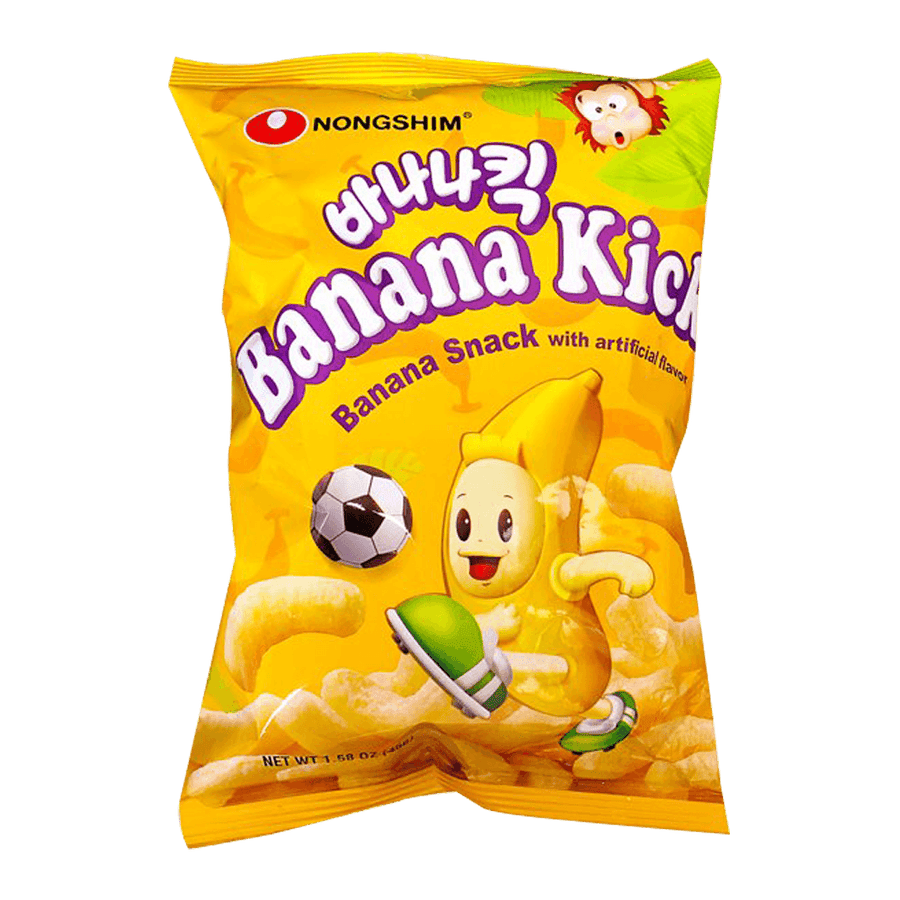 Nongshim Banana Kick Banana Snack 1.58oz(45g) - Anytime Basket