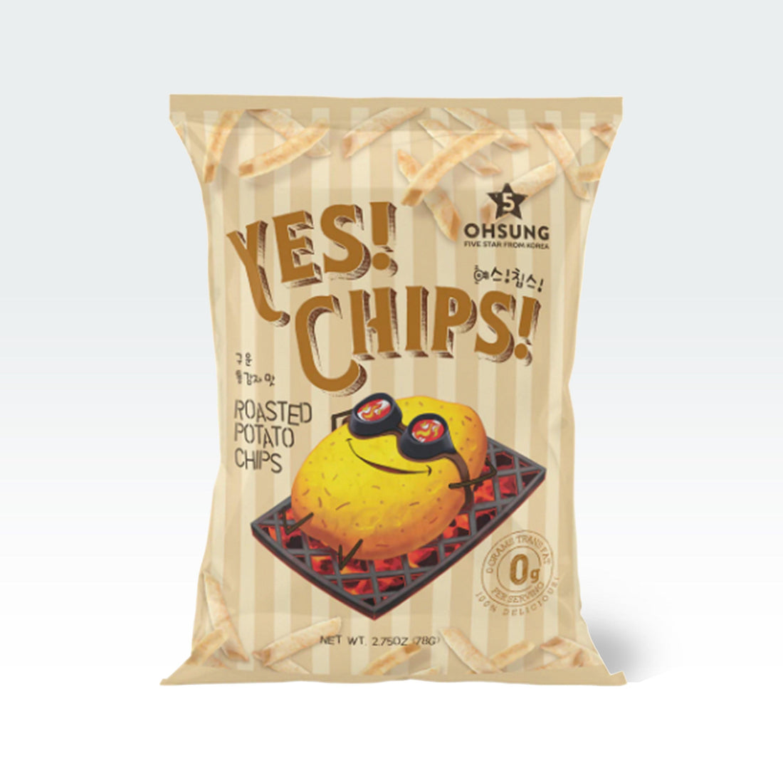 Ohsung Yes! Chips! Roasted Potato Crisps 2.6oz(78g) - Anytime Basket