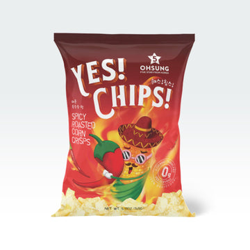 Ohsung Yes! Chips! Spicy Corn Crisps 5.11oz(145g) - Anytime Basket