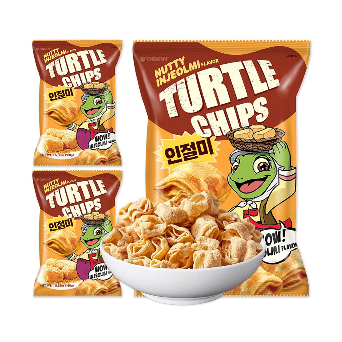 Orion Turtle Chips Corn Sweet Bean 5.64oz(160g) - Anytime Basket