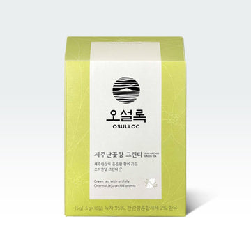Osulloc Jeju Orchid Green Tea Blended Tea 0.52oz(0.05oz X 10 Tea Bags) - Anytime Basket
