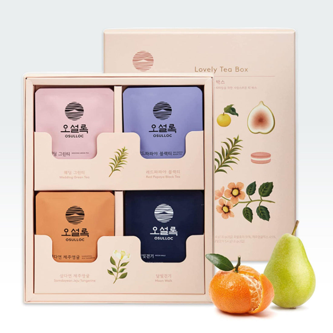 Osulloc Lovely Tea Box (Gift Set) 12 Tea Bags - Anytime Basket