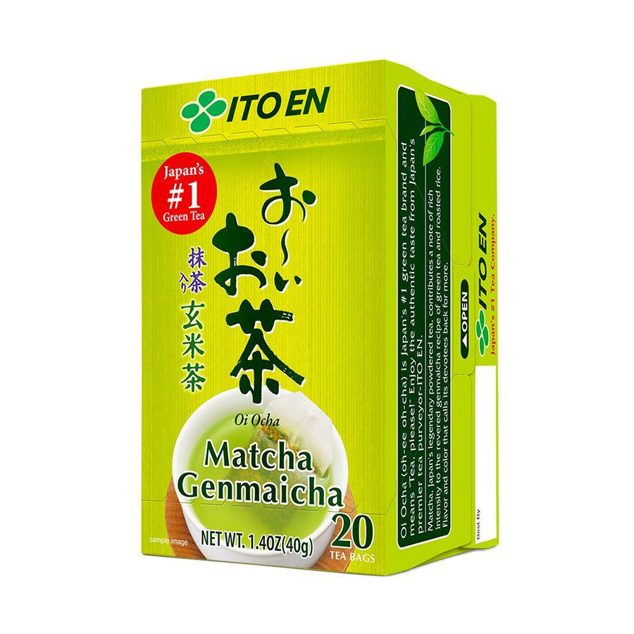 ITO EN Oi Ocha Genmai Tea Tea Bags 0.07oz(2g) 20 Tea Bags - Anytime Basket