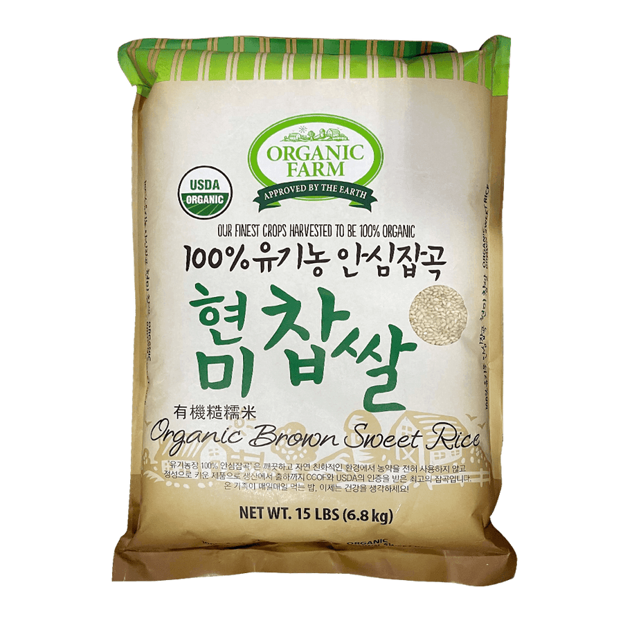Organic Brown Sweet Rice 15lb(6.8kg) - Anytime Basket