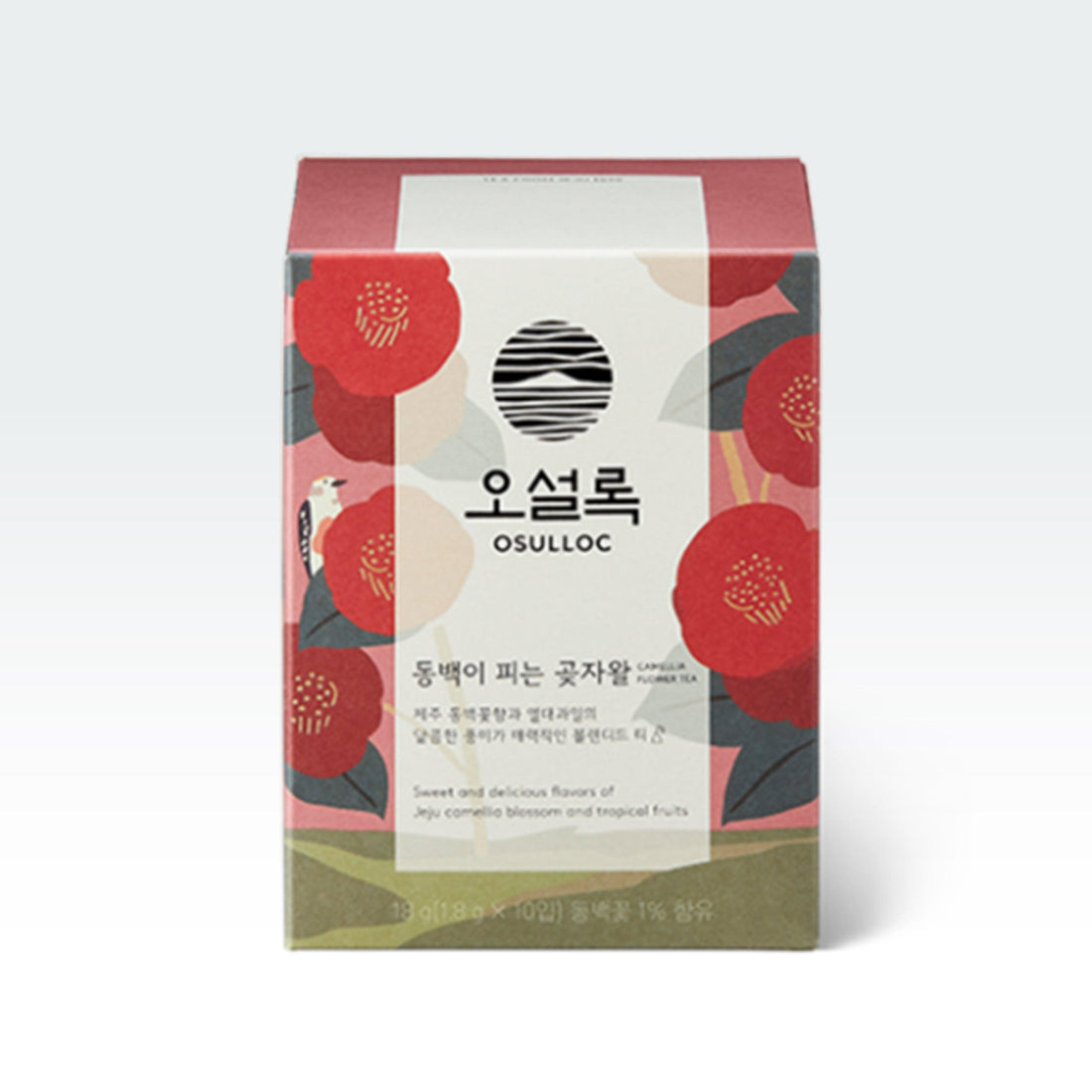 Osulloc Camelia Flower Blooming Forest Tea 0.63oz(0.06oz X 10 Tea Bags) - Anytime Basket