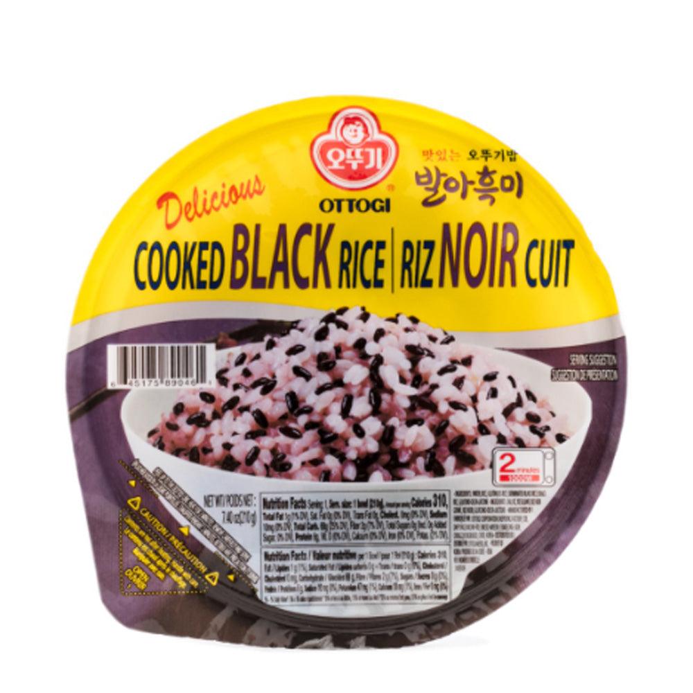 Ottogi Cooked Black Rice 7.4oz(210g) x 12 Packs - Anytime Basket