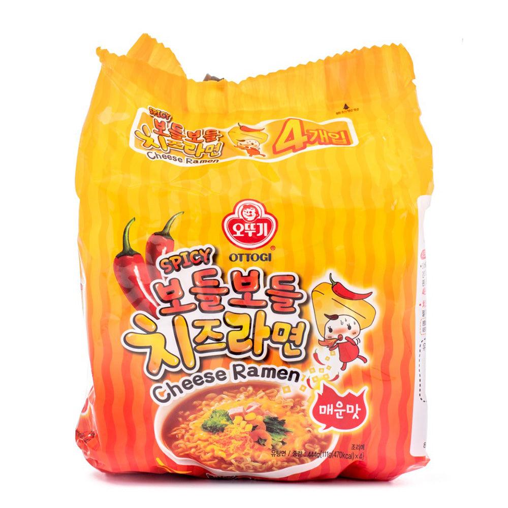 Ottogi Spicy Cheese Ramen 3.92oz(111g) x 4 Packs - Anytime Basket