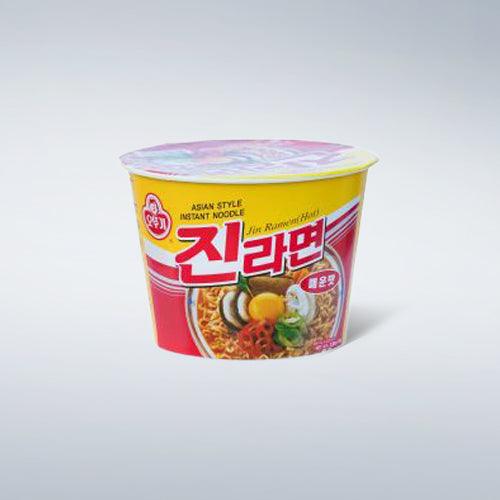 Ottogi Jin Ramen Cup Hot Flavor 3.88oz(110g) - Anytime Basket