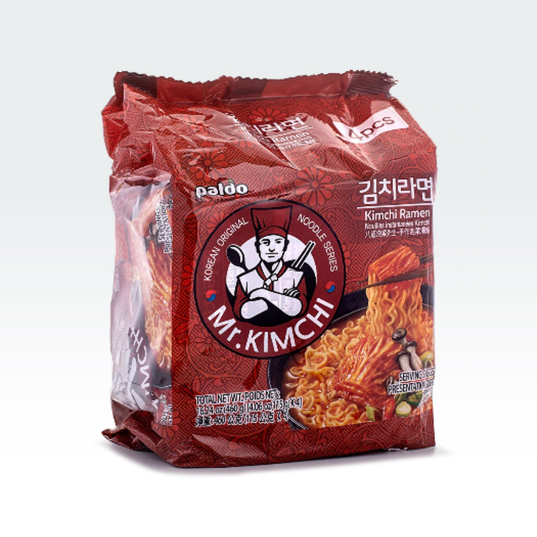 Paldo Mr.Kimchi Ramen 4.05oz(115g) x 4 Packs - Anytime Basket