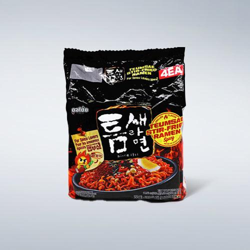 Paldo Teumsae Stir-fried Ramen 4.59oz(130g) x 4 Packs - Anytime Basket