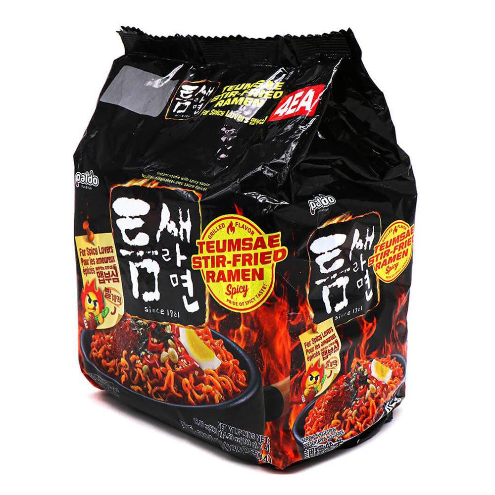 Paldo Teumsae Stir-fried Ramen 4.59oz(130g) x 4 Packs - Anytime Basket