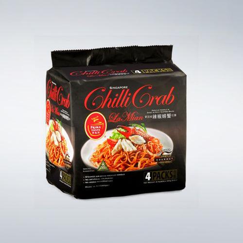 Prima Taste Chili Crab Lamian Noodles 6.35oz(180g) x 4 Packs - Anytime Basket