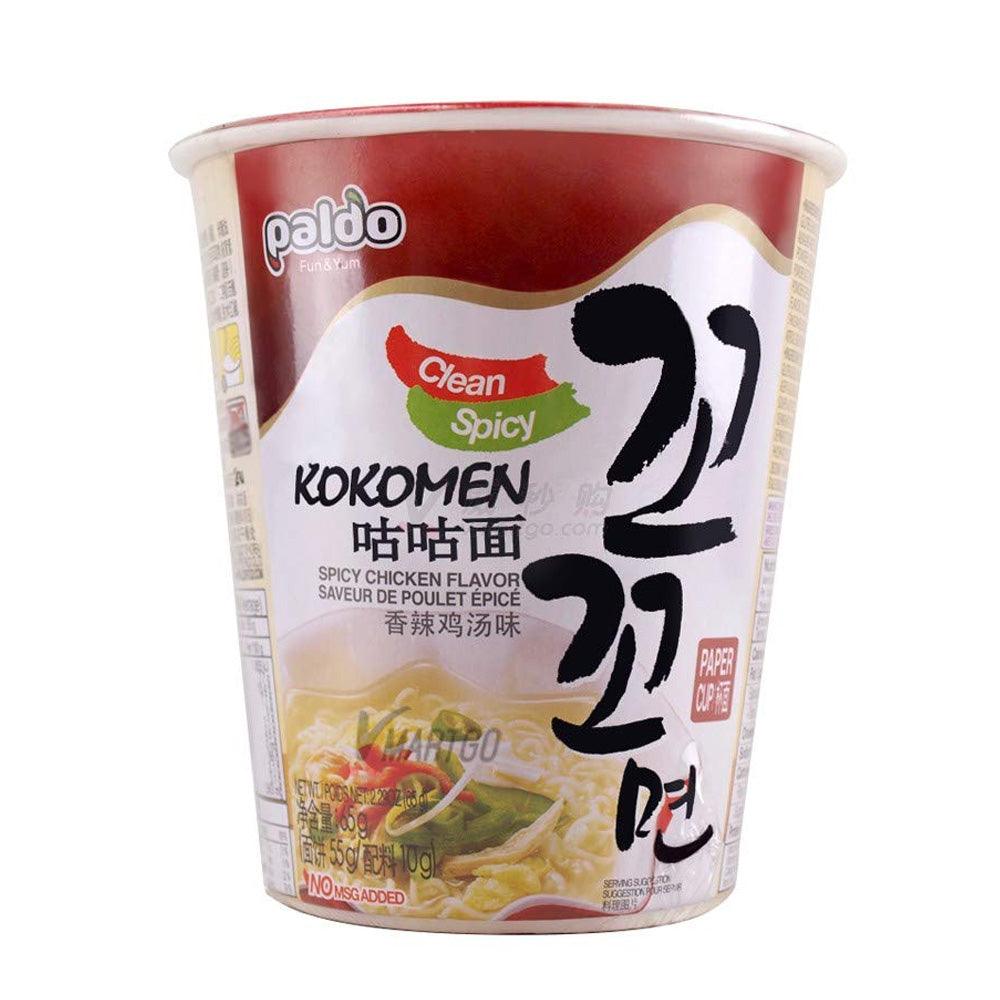 Paldo Kokomen Spicy Chicken Flavor 2.29oz(65g) x 6 Cups - Anytime Basket