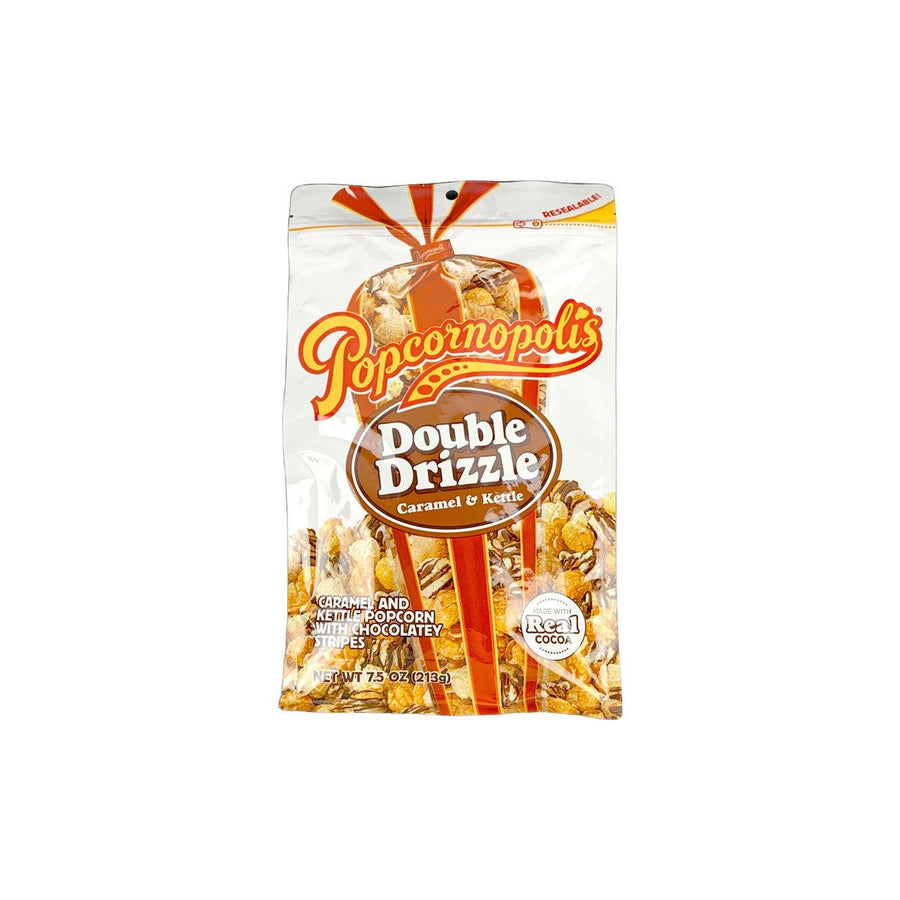 Popcornopolis Double Drizzle Caramel & Kettle 7.5oz(212g) - Anytime Basket