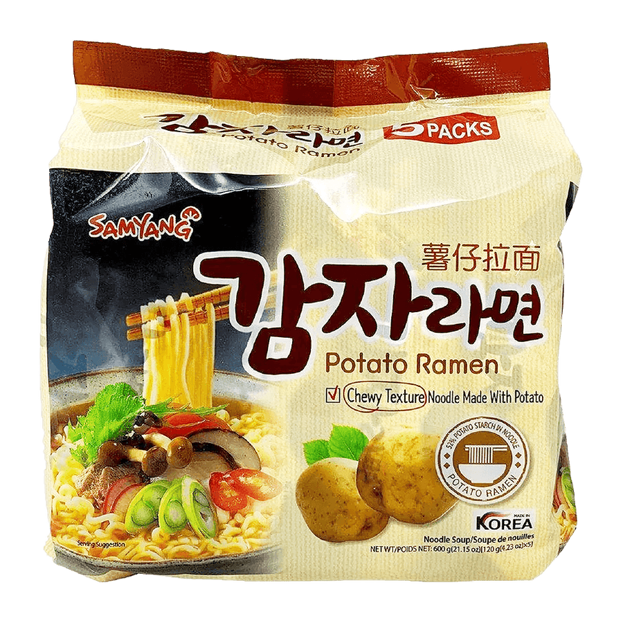 Samyang Potato Ramen Bundle 4.23oz(120g) 5 Packs - Anytime Basket