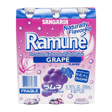 Sangaria Ramune Grape Flavor 6.76oz(191g) - Anytime Basket