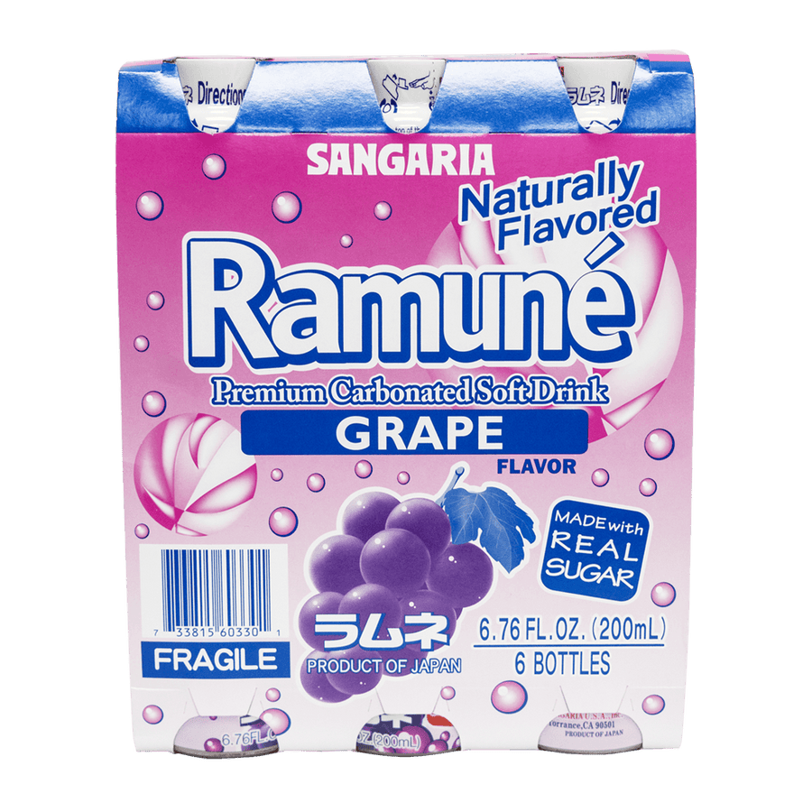 Sangaria Ramune Grape Flavor 6.76oz(191g) - Anytime Basket