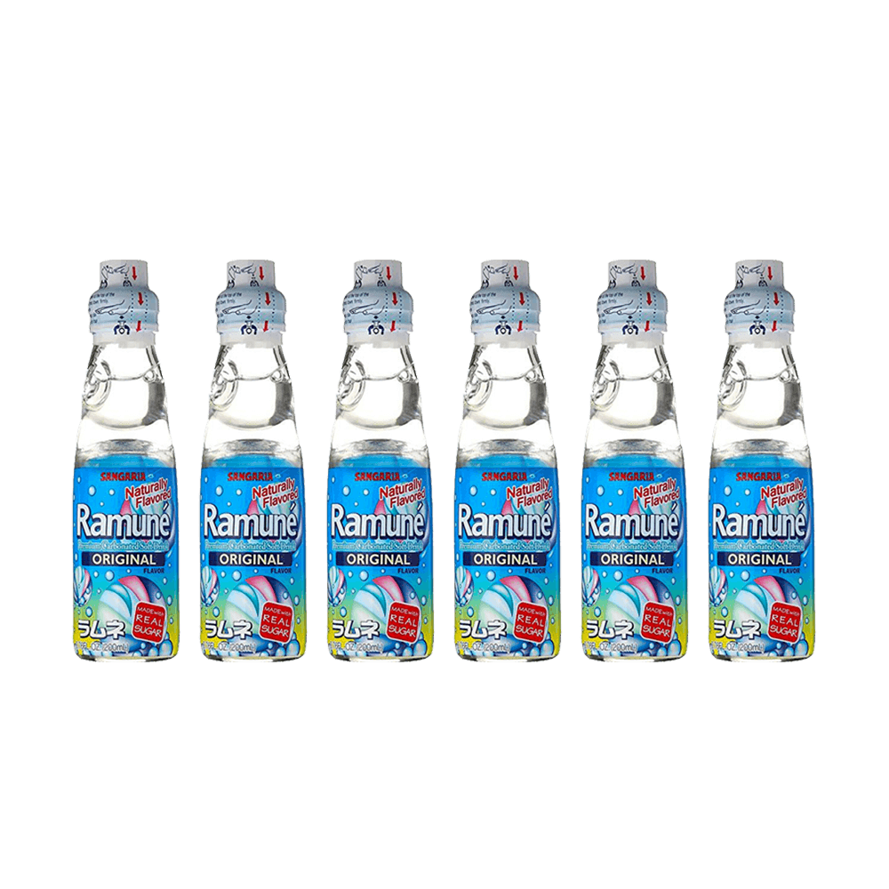 Sangaria Ramune Original Flavor 6.76oz(200ml) 6 Packs - Anytime Basket