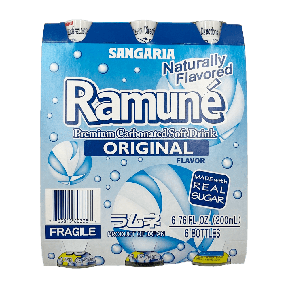 Sangaria Ramune Original Flavor 6.76oz(200ml) 6 Packs - Anytime Basket